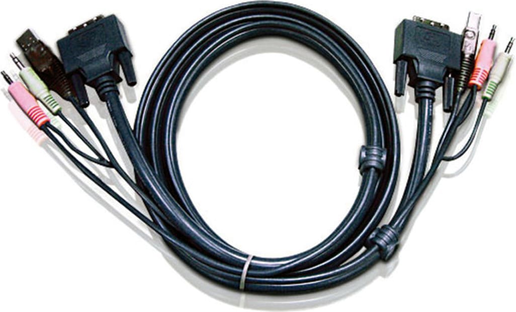 Aten 2L-7D02UI KVM Kabel DVI-I (Single