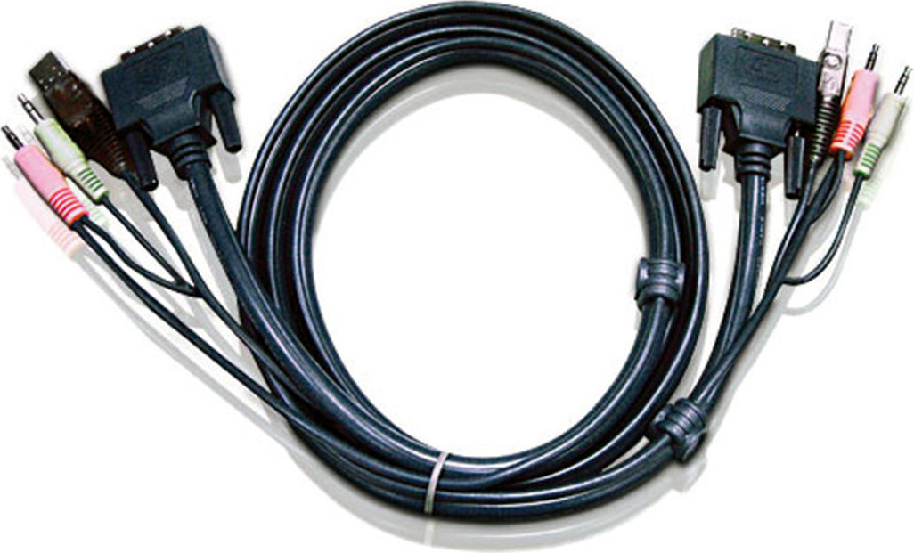 Aten 2L-7D03UI KVM Kabel DVI-I (Single