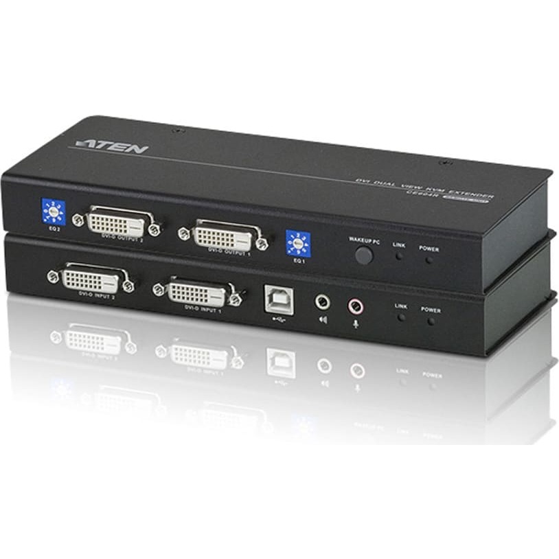 Aten CE604 KVM Ext.2xDVI,Audio