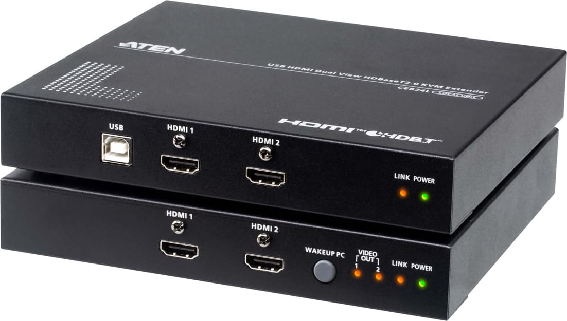 Aten CE824 USB-HDMI-Dual-View-HDBase 2.0-KVM-Extender |