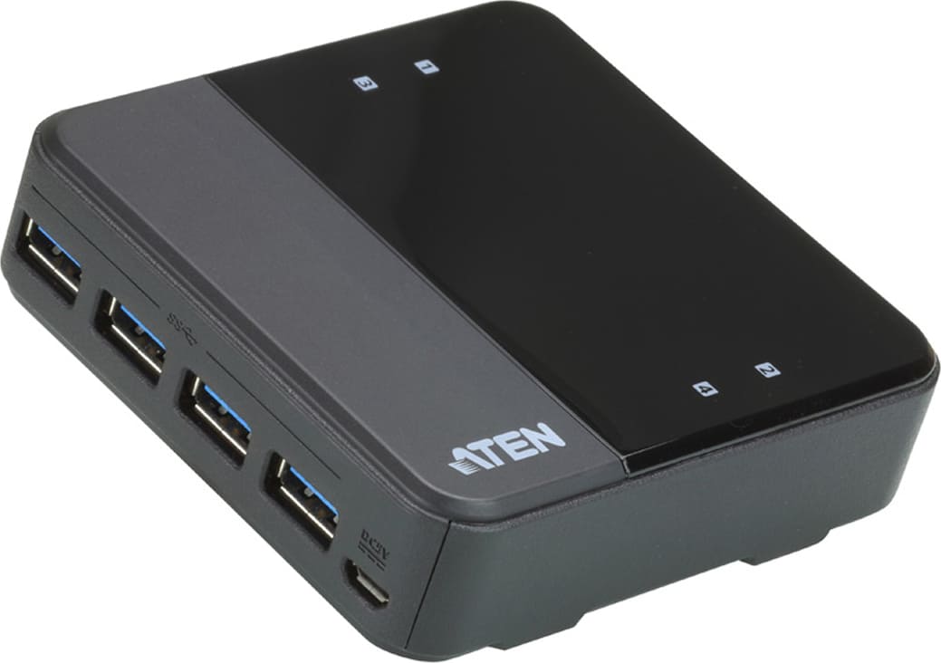 Aten US434 USB 3.0-Peripheriegeräte-Switch mit
