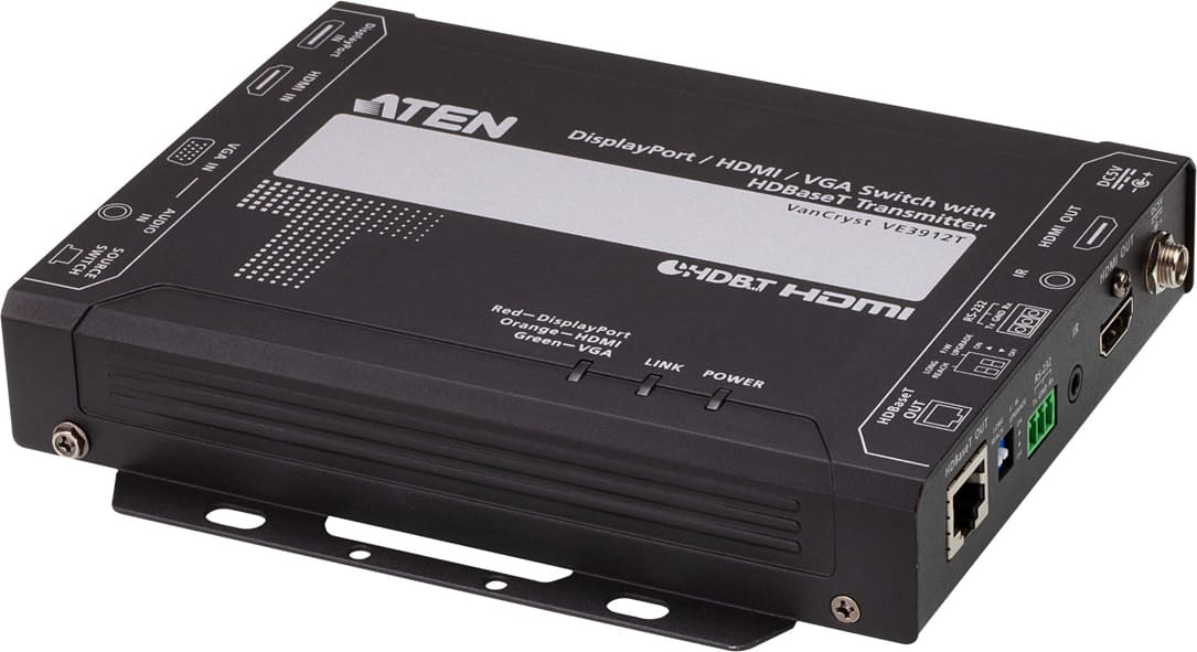 Aten VE3912T DP/HDMI/VGA Switch HDBaseT Extender