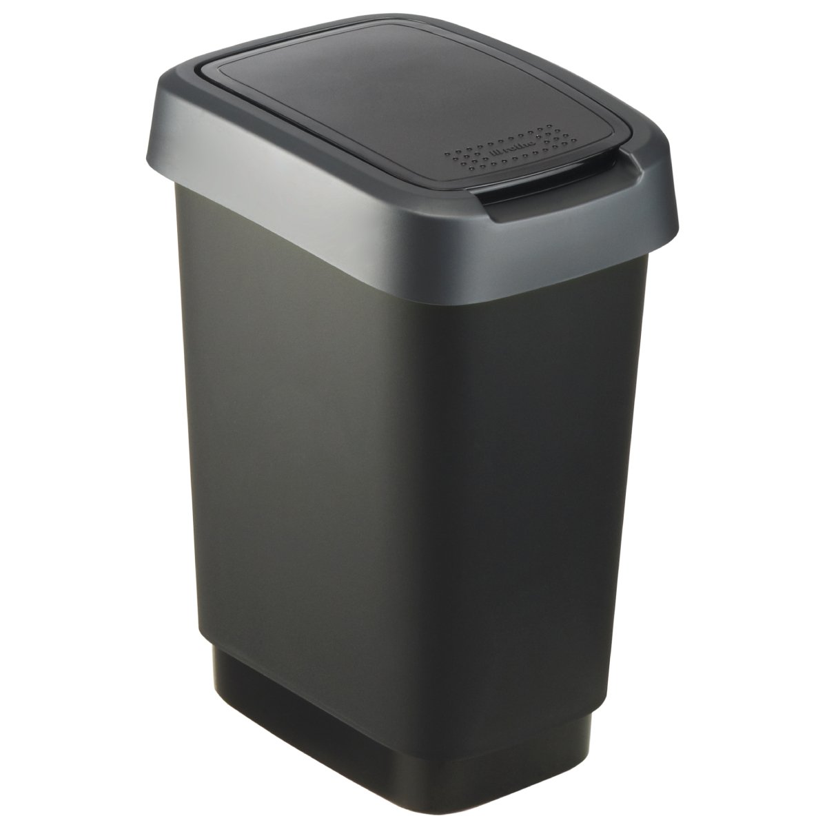 Rotho Atkrit.konteiners 10L Twist, melns/t