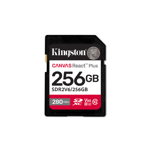 KINGSTON 256GB Canvas React Plus SDXC