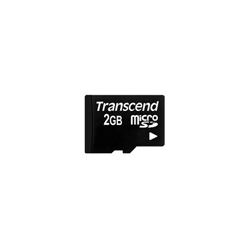 SD microSD Card 2GB Transcend w/adapter