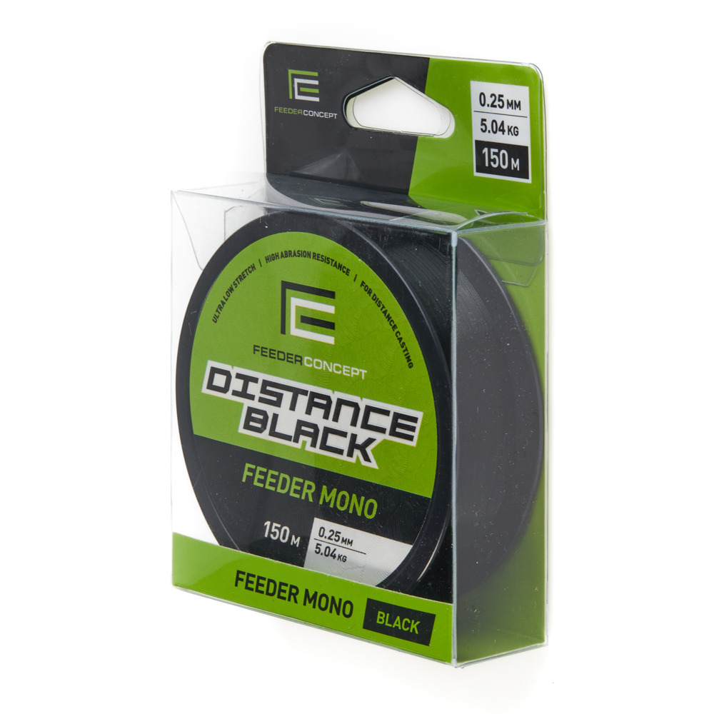 Aukla monofīlā Feeder Concept Distance Black
