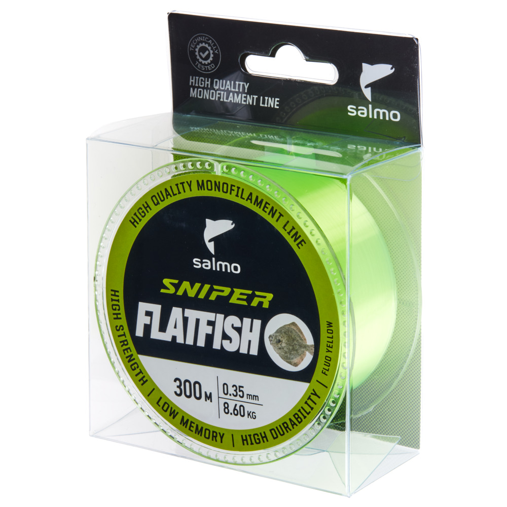 Aukla monofīlā Salmo Sniper FLATFISH Fluo