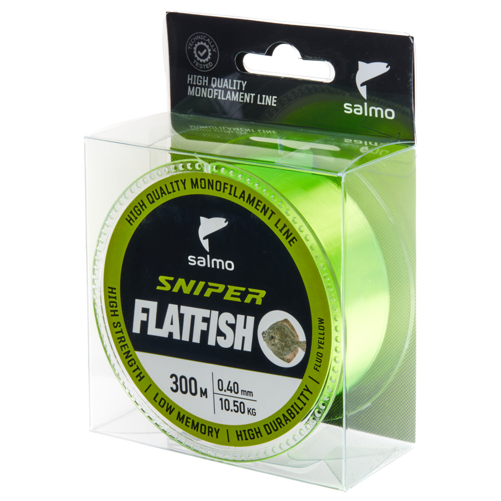 Aukla monofīlā Salmo Sniper FLATFISH Fluo