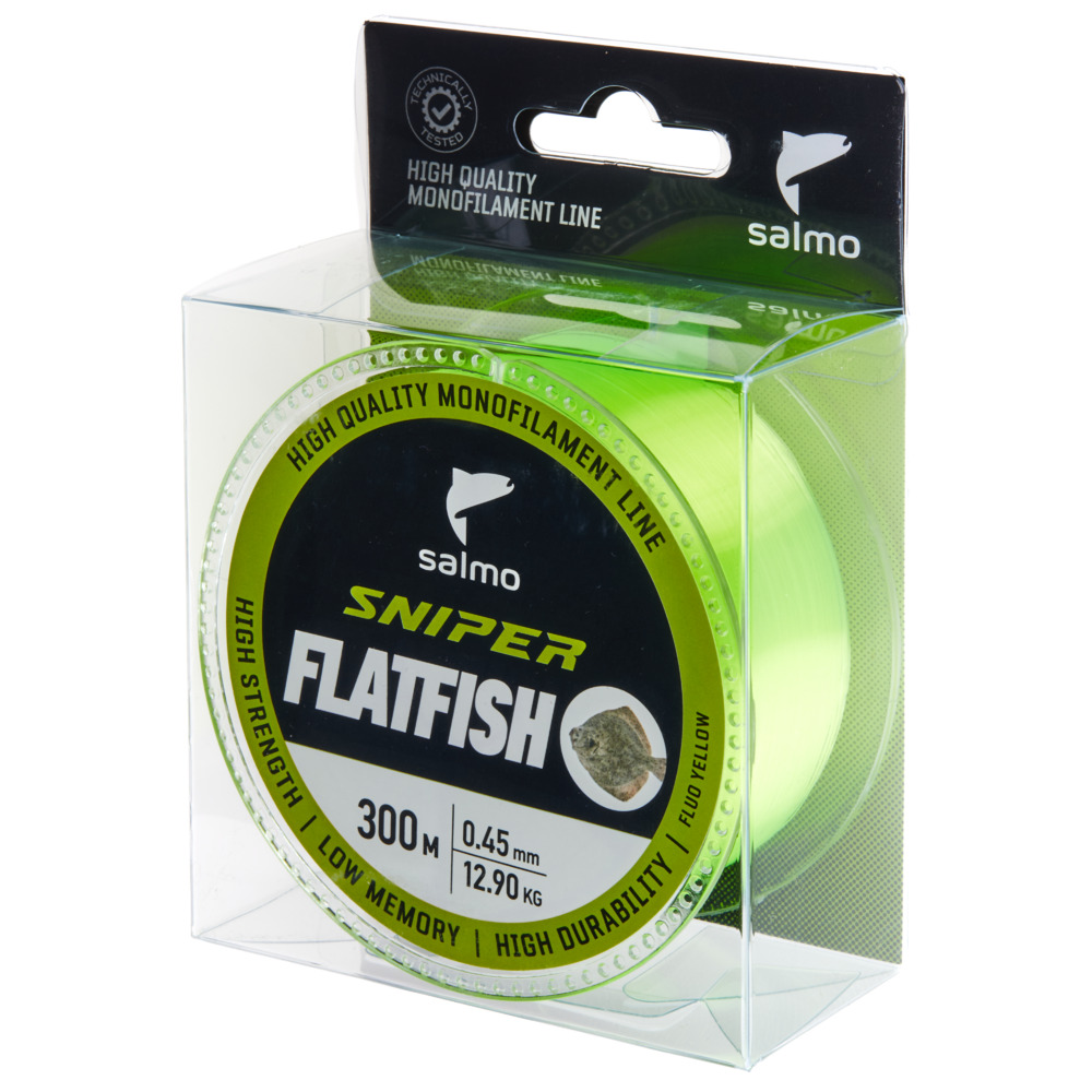 Aukla monofīlā Salmo Sniper FLATFISH Fluo