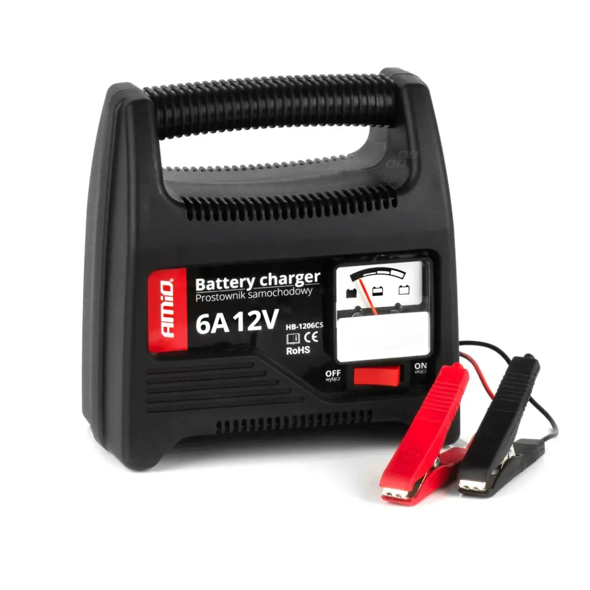 Auto akumulatora lādētājs 6A, 12V AMiO