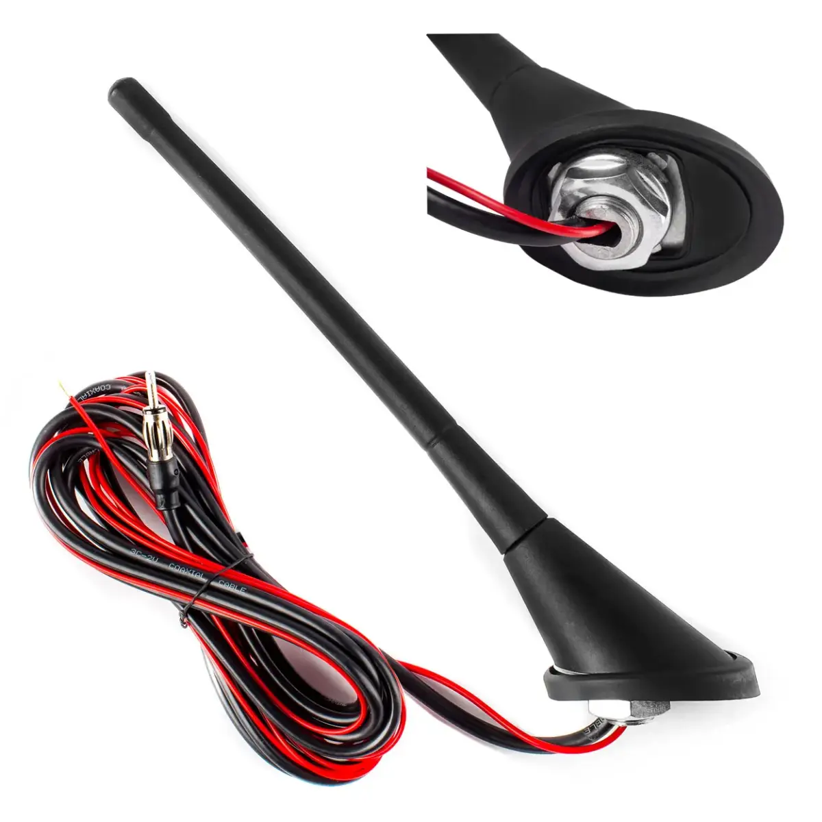 Auto antena ar pastiprinātāju ANT04 AMIO-01127
