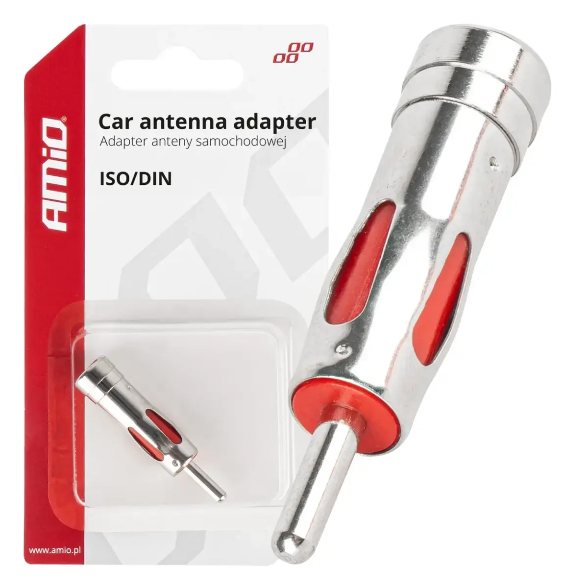 Auto antenas adapteris ISO–DIN AMIO-03965 |
