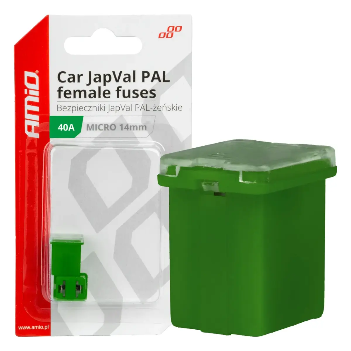 Auto drošinātāji JapVal PAL Female 40A