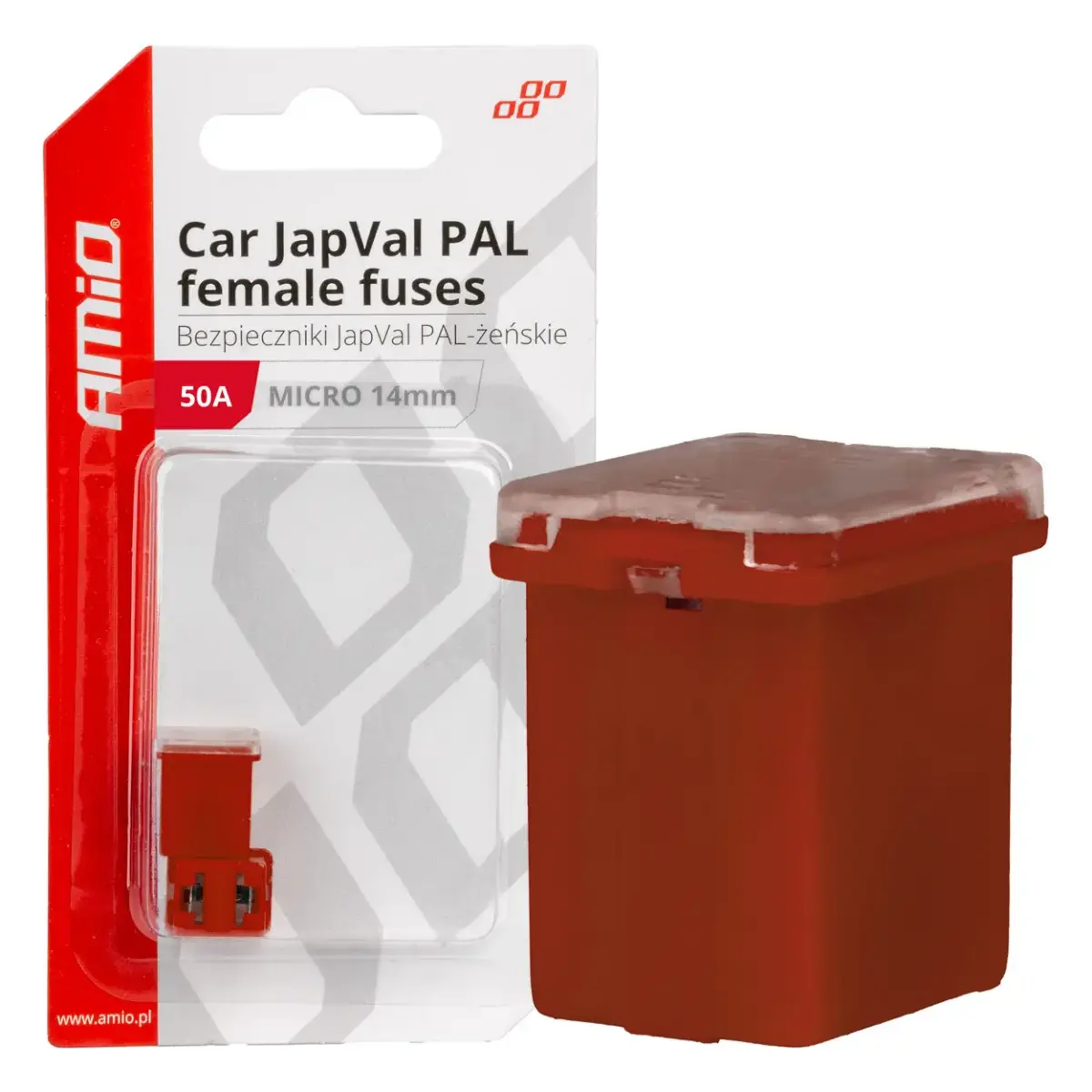 Auto drošinātāji JapVal PAL Female 50A