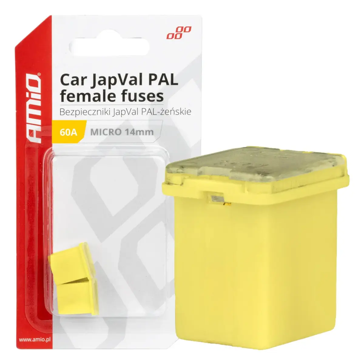 Auto drošinātāji JapVal PAL Female 60A