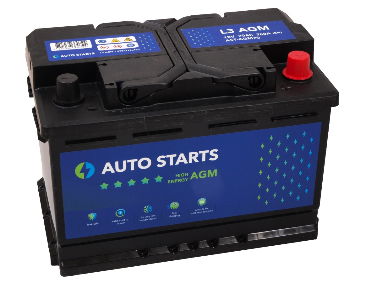 AUTO STARTS HIGH ENERGY AGM 12V