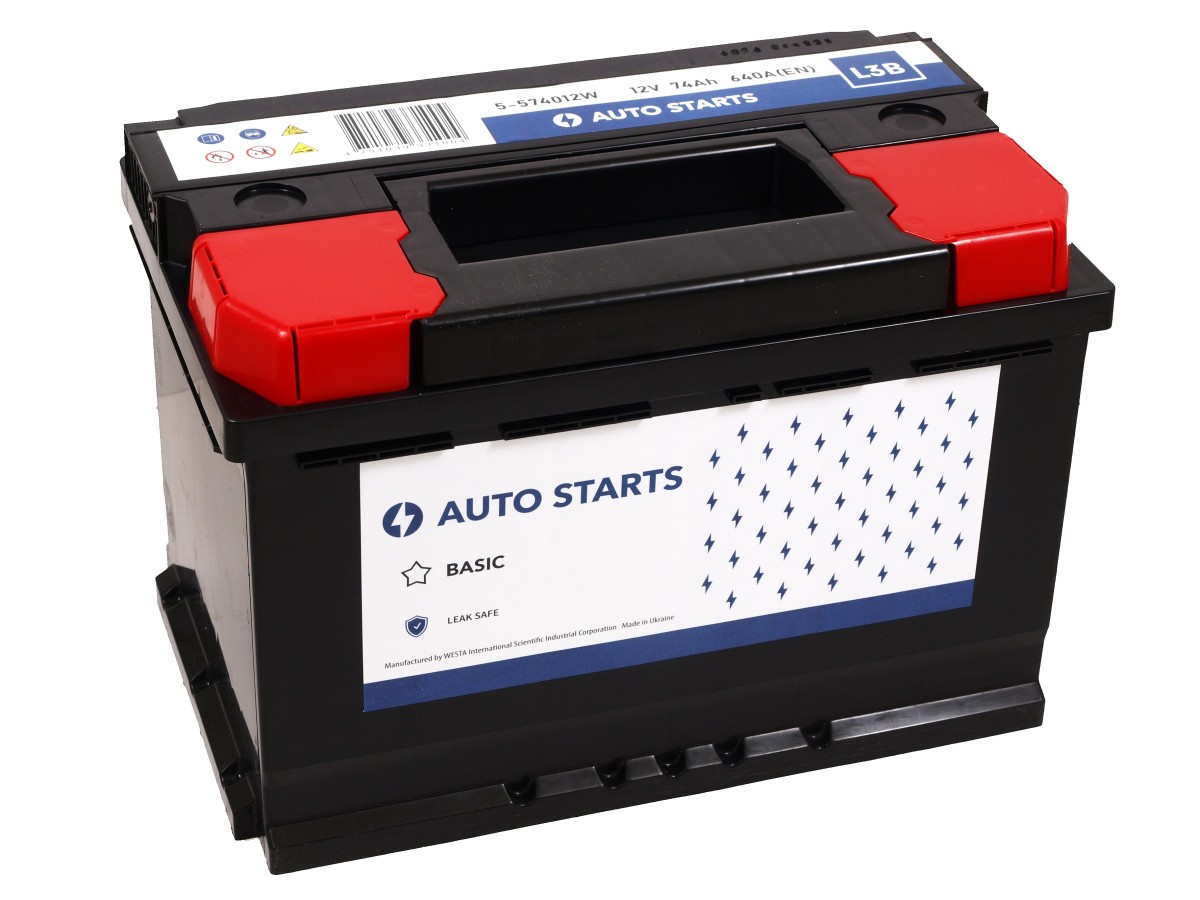 AUTO STARTS WESTA 12V 74Ah, 640A(EN)