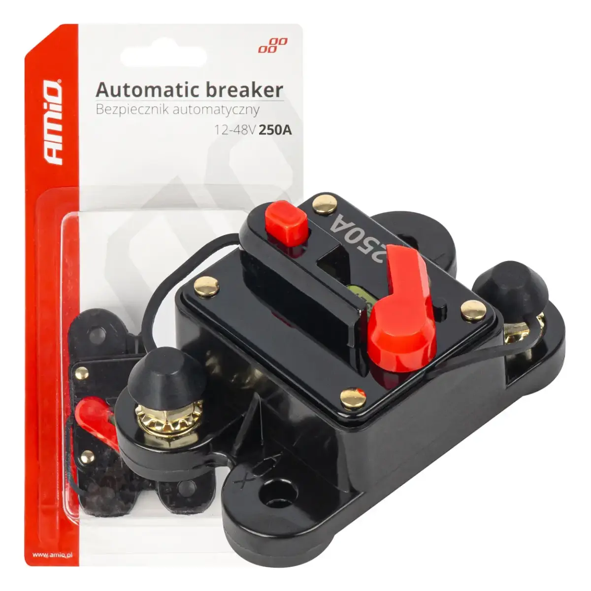 Automātiskais auto drošinātājs, automātslēdzis 12–48V 250A