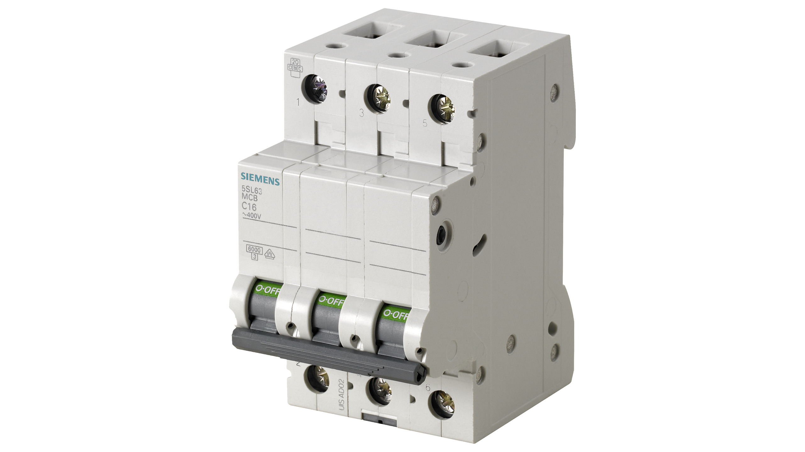 SIEMENS Automātslēdzis 5SL6316-6 6KA 3POL B16A