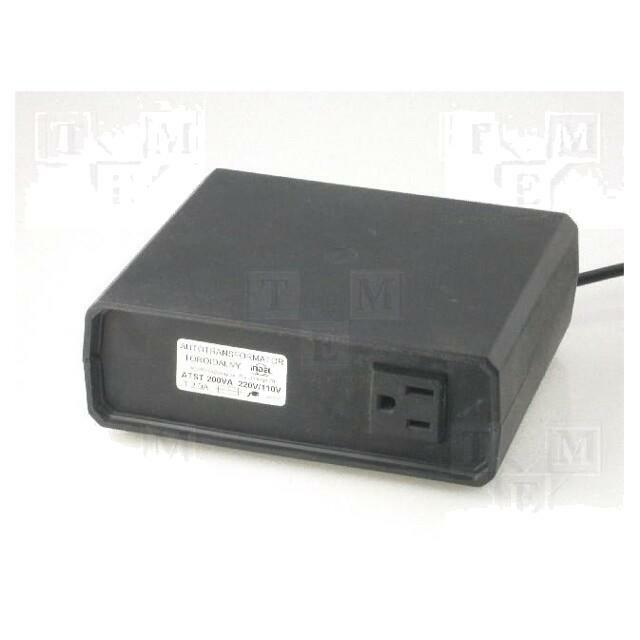 INDEL Autotransformer: fixed; 230VAC; Power: 200VA