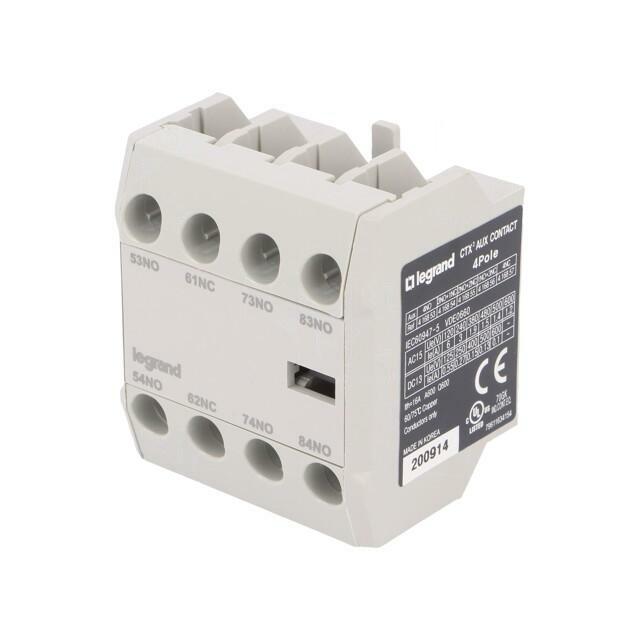 LEGRAND Auxiliary contacts; screw terminals; front