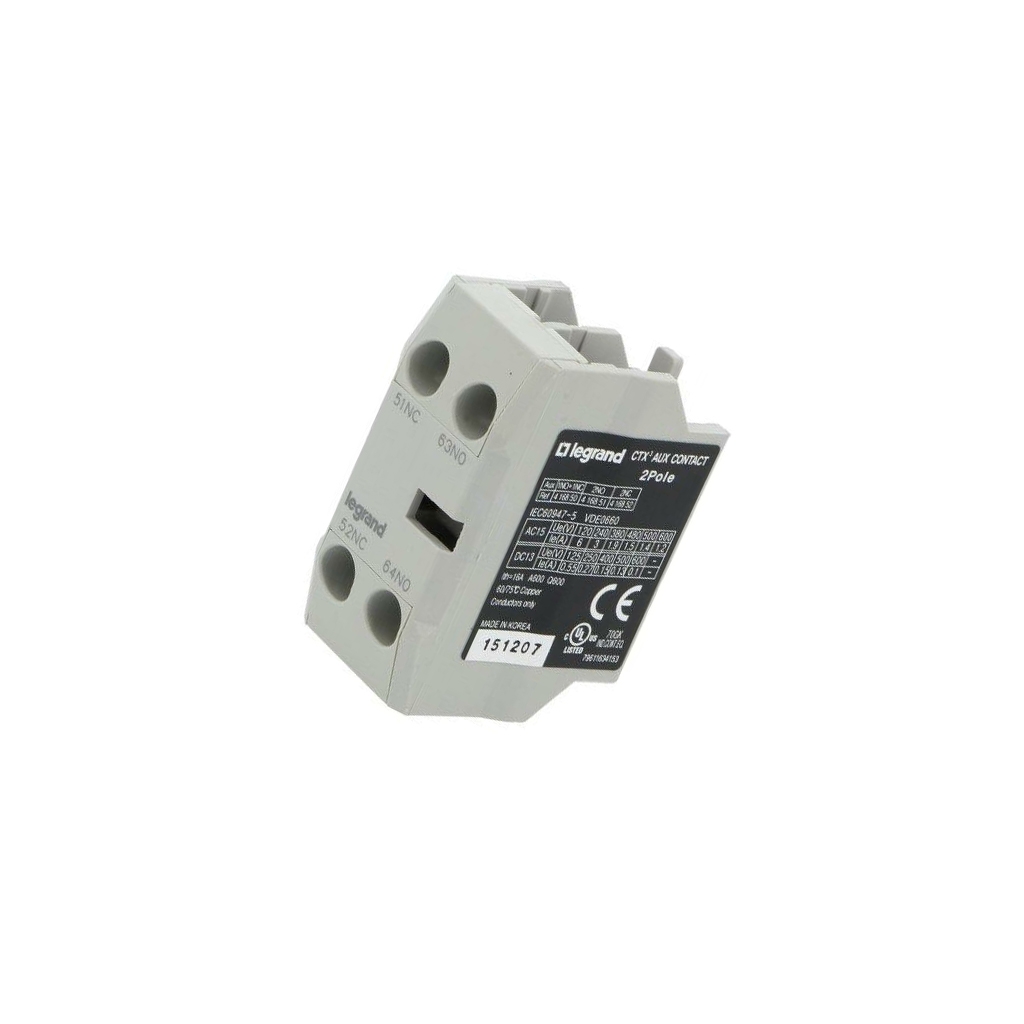 LEGRAND Auxiliary contacts; screw terminals; front
