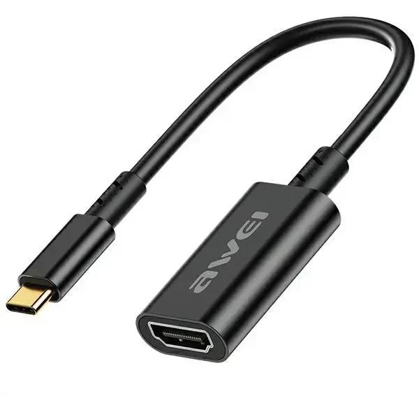 AWEI Adapter CL-217T USB-C|HDMI black|black 4k|30Hz
