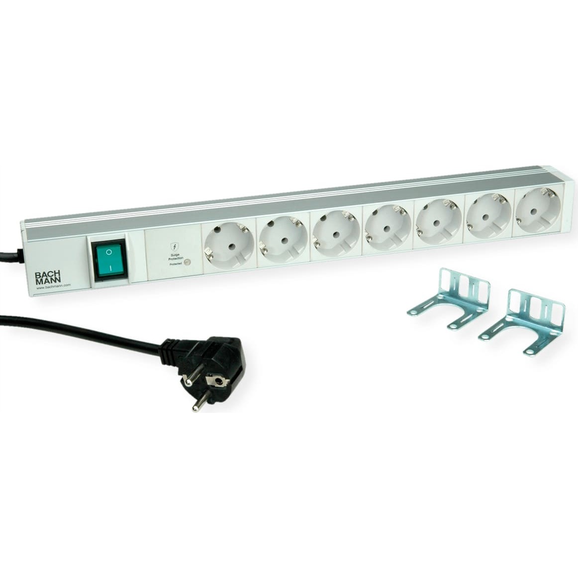 Bachmann 19" 1U 7xCEE7/3 1xSPD-Plus 1xswitch