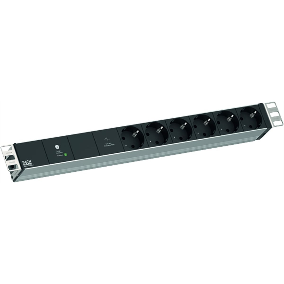 Bachmann 19" 1U VM 6xCEE7/3 1xGVS-Plus