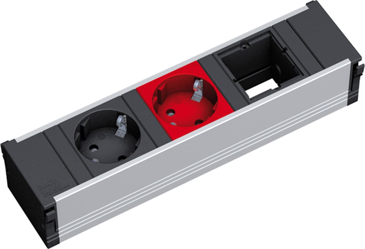 Bachmann CONI 1xCEE7/3 1xCEE7/3 red, earthing