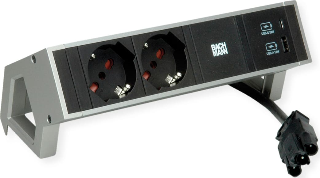 Bachmann DESK2 2xP40 1xUSB A/C 22W