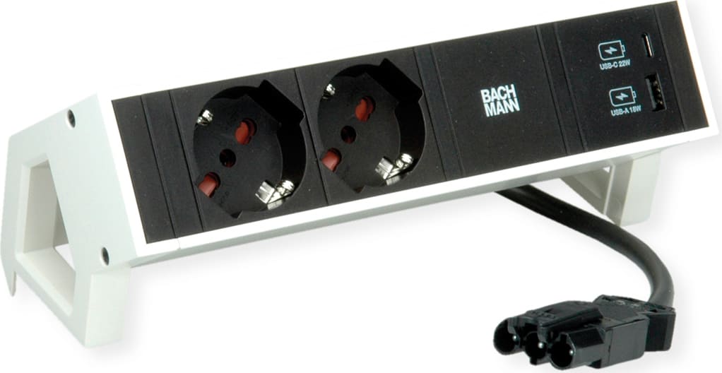 Bachmann DESK2 2xP40 1xUSB A/C 22W