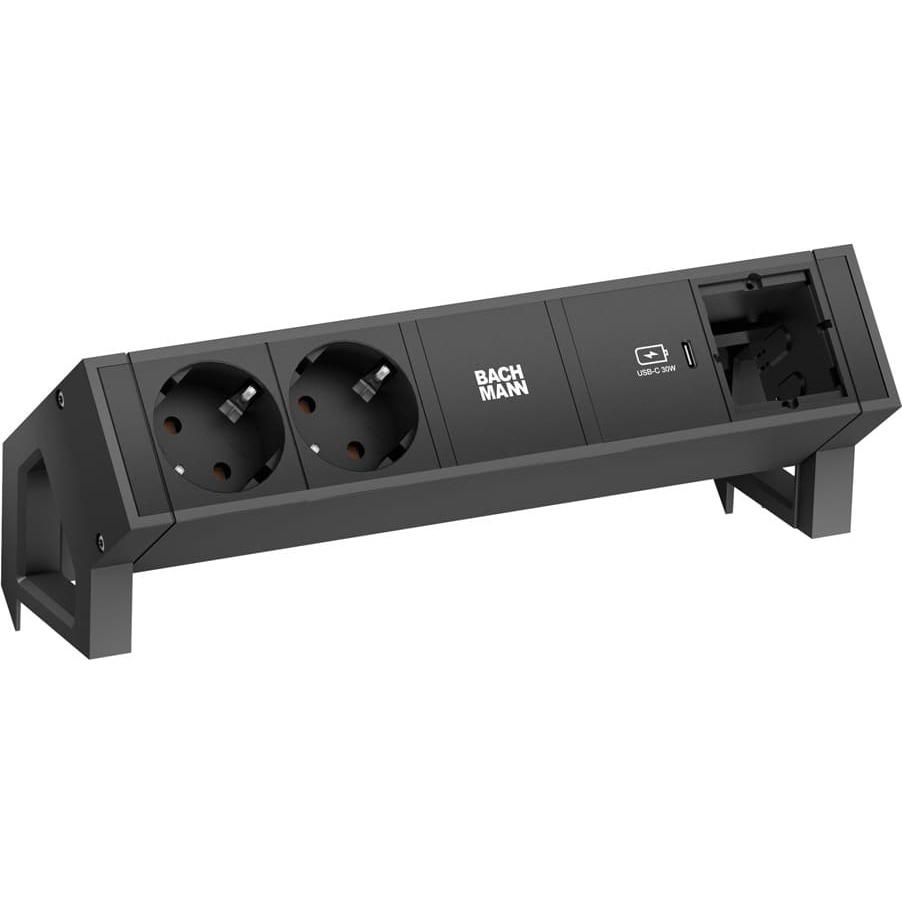 Bachmann DESK2 2xprotective contact USB C