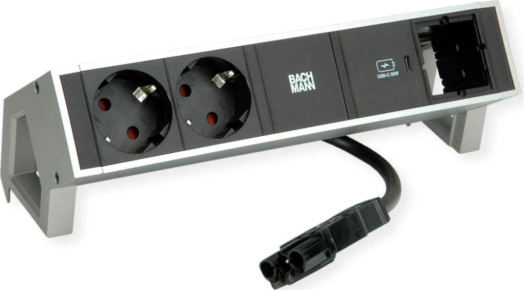 Bachmann DESK2 2xprotective contact USB C