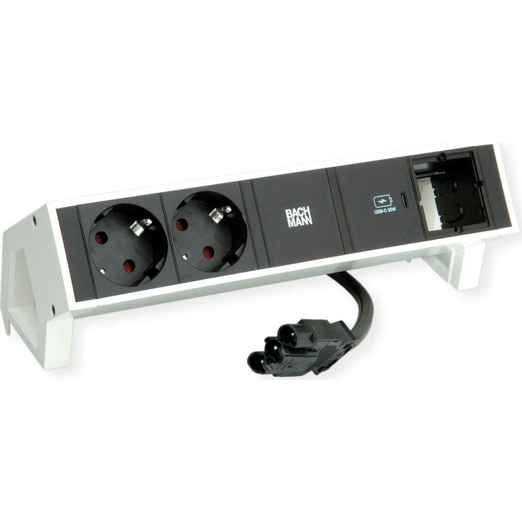 Bachmann DESK2 2xprotective contact USB C