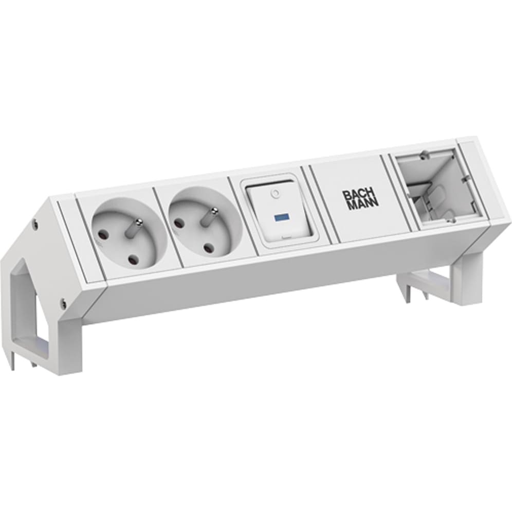 Bachmann DESK2 white 2xUTE 1xSwitch 1xCM