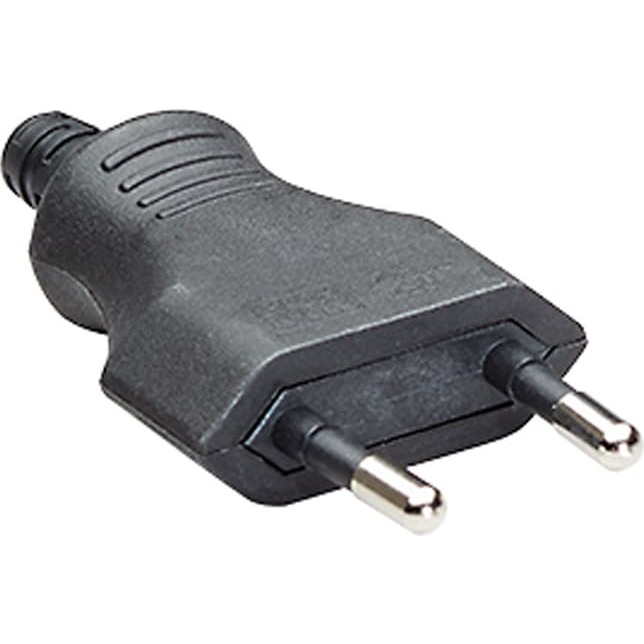 Bachmann Euro flat plug, black, Screw