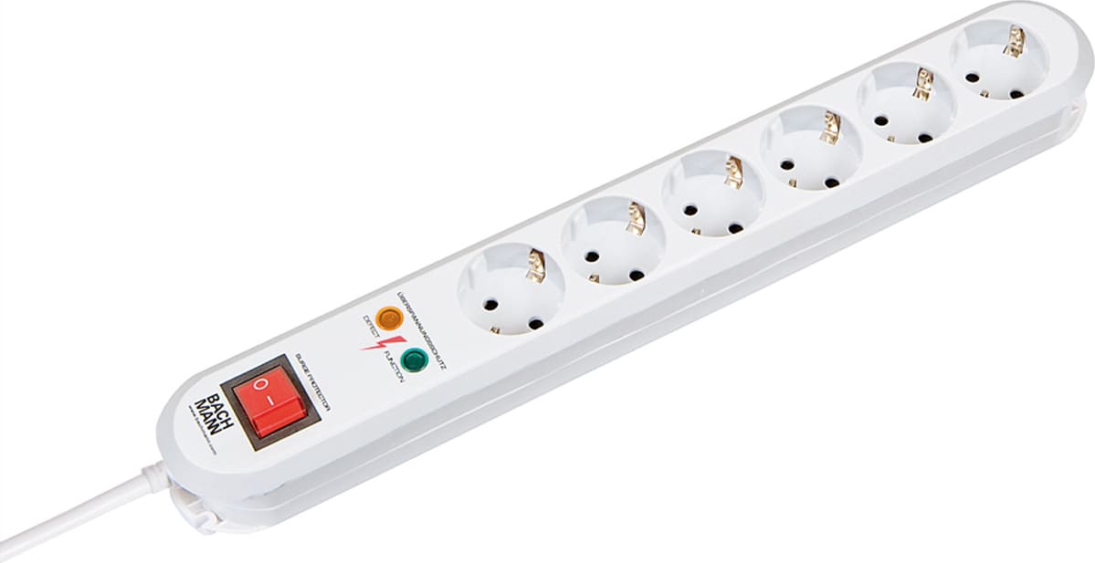 Bachmann SMART stekkerdoos 6x geaard contact
