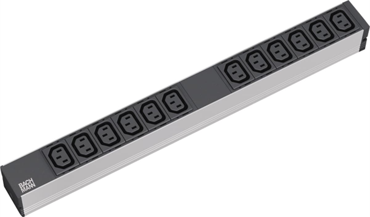 Bachmann socket strip 19" 1U 12