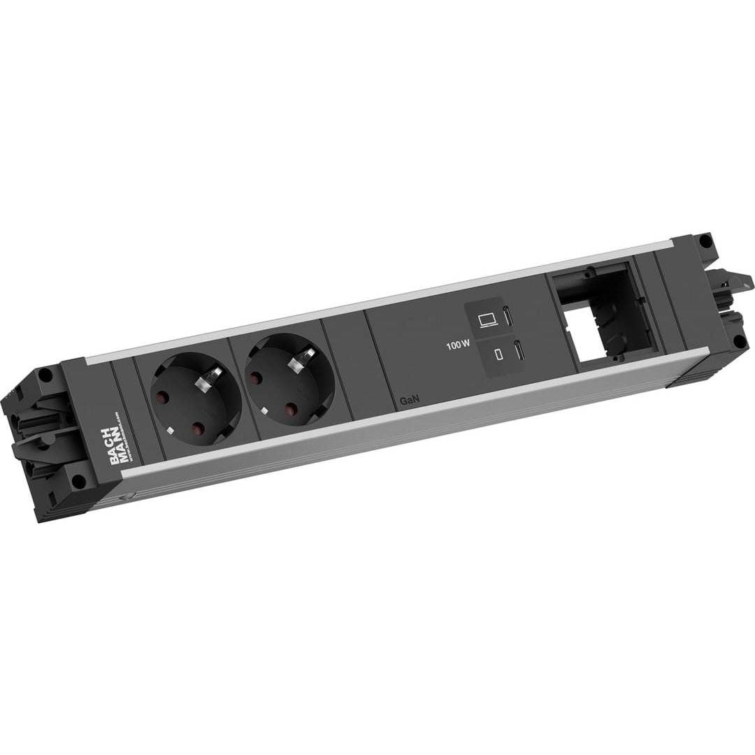 Bachmann STEP ALU 2xCEE7/3, 1x USB