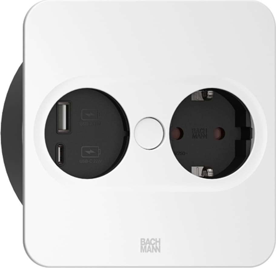 Bachmann TWIST 2 1xCEE7/3 1xUSB A/C