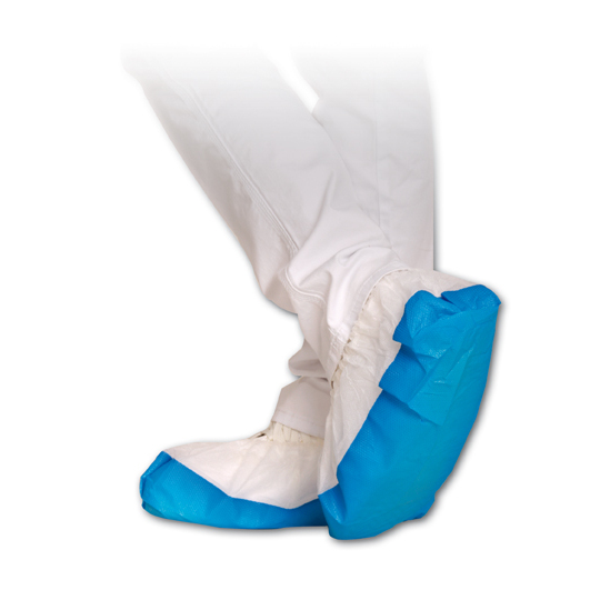 Bahilas SAFE, CPE/PP, ekstraizturīgas, 40micr, baltas-zilas