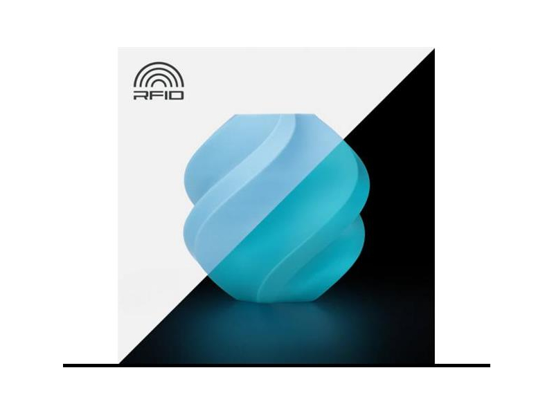 BambuLab PLA Glow Blue (15600) materiāla