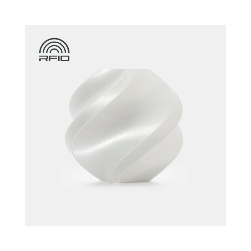 BambuLab PLA Silk+ White (13110) materiāla