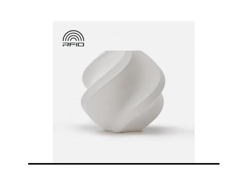 BambuLab PLA Silk+ White (13110) materiāls