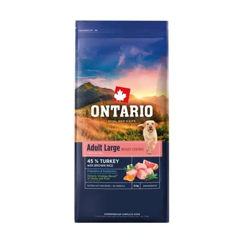 Barība suņiem – Ontario Large, Weight