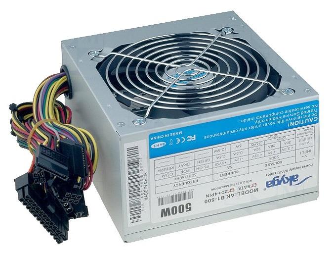 AKYGA Barošanas bloks 500W 12cm 19dB