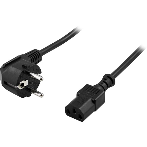 Barošanas kabelis DELTACO 220V PC, 2