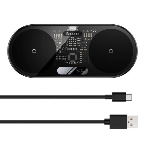 Baseus Digital LED Display Bezvadu Lādētājs
