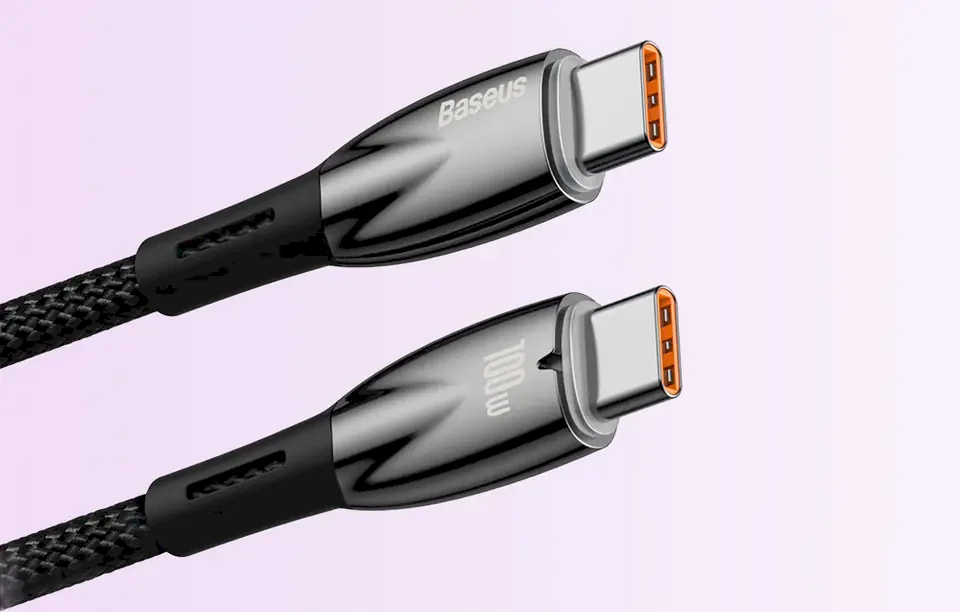 Baseus Glimmer USB-C - USB-C kabelis